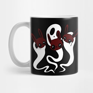 Ghosts with bunny masks Mug